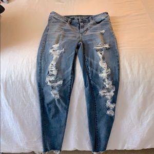 American Eagle ripped jeans